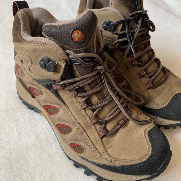 Women's Merrell Waterproof Vibram Hiking Boots Size 8.5 - Picture 12 of 14